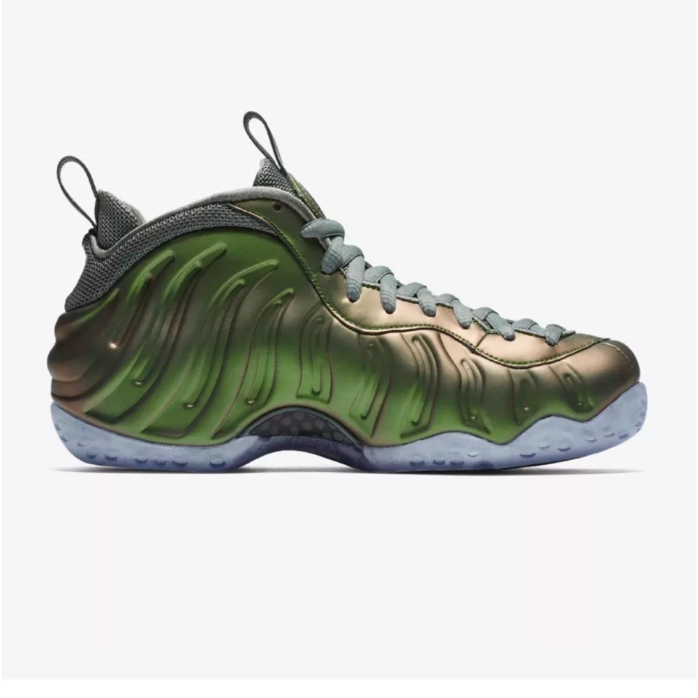 Women’s Nike Air Foamposite One Dark Stucco Green Black - Picture 4 of 17